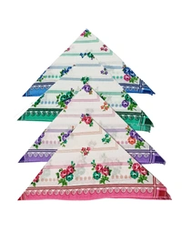 Handkerchiefs 11 In X 11 In Size In Assorted Colors - 11*11 cm, 12