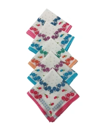 Handkerchiefs 11 In X 11 In Size In Assorted Colors - 11*11 cm, 12