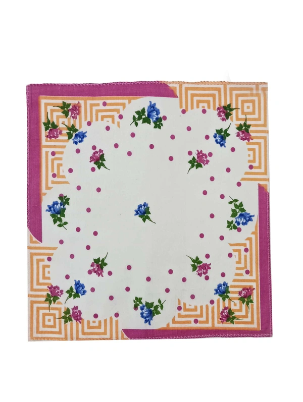 Handkerchiefs 11 In X 11 In Size In Assorted Colors - 11*11 cm, 12