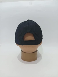 Indian Flaxi Fit Rubber Printed Logo Caps Color -Black-  Colour Pack Fitting -Velcro Size -Small For Boys - 48