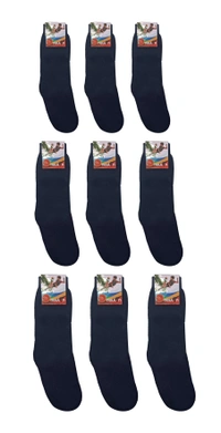 Kids School Socks Blue Color  Pack (Pack Of 18 Pairs) Size -2,3,4,. - 18