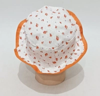 Kids/Girls Round Style Printed Cotton Cap Color - Mix Color Cap Fitting Elastic - 12