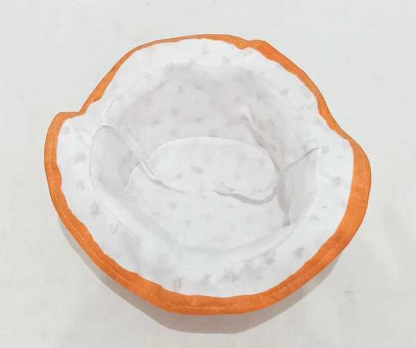 Kids/Girls Round Style Printed Cotton Cap Color - Mix Color Cap Fitting Elastic - 12