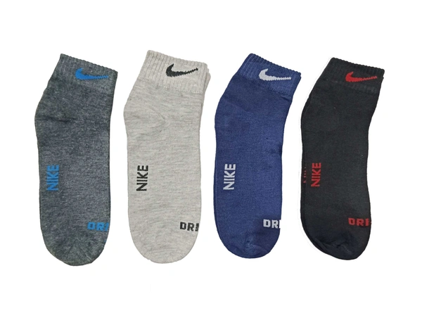 Men  Branded Anklet  Socks, Mix Color Pack (Pack  Of 12 Pairs) - 12