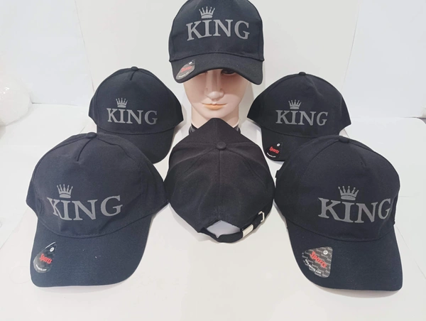 Mens Black Rubber Print Flexi Fit Cap - 12