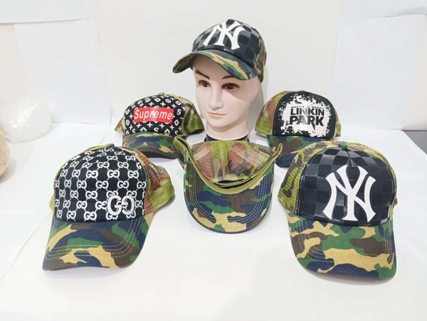 Mens Camoflauge Mix Color Cotton Cap - 12