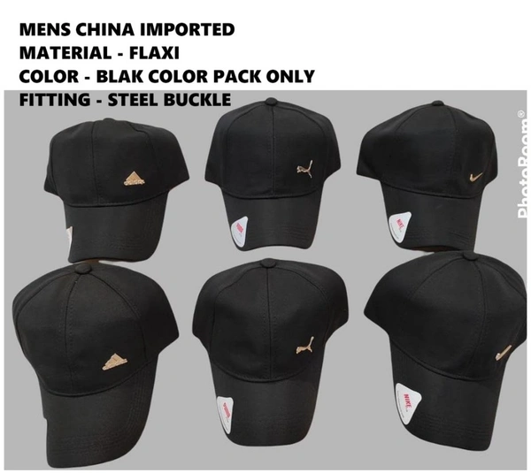 Mens China Imported Material - Flaxi Color - Blak Color Pack Only Fitting - Steel Buckle - 12