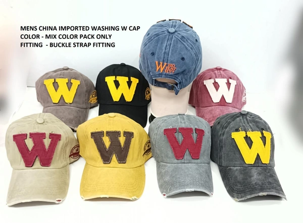 Mens China Imported Washing W Cap Color - Mix Color Pack Only Fitting  - Buckle Strap Fitting - 12