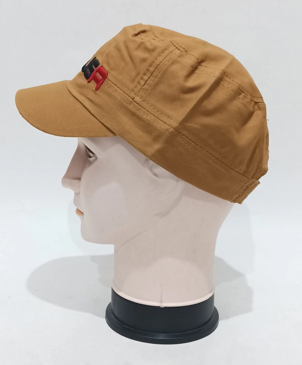 Mens Cotton Embrodary Design Short Style Cap Color - Mix Color Pack Only Fitting - Velcro - 12