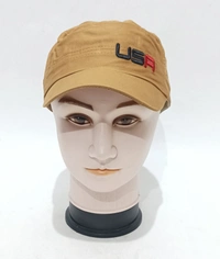 Mens Cotton Embrodary Design Short Style Cap Color - Mix Color Pack Only Fitting - Velcro - 12