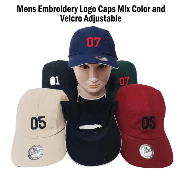 Mens Cotton Embrodary Logo Cap Color - Pink  Color Cap Fitting � Velcro - 120