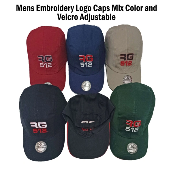 Mens Cotton Embrodary Logo Cap Color - Pink  Color Cap Fitting � Velcro - 120