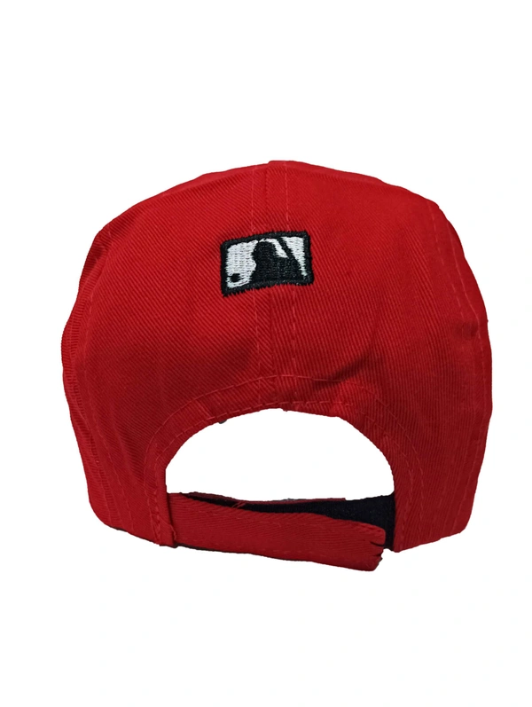 Mens Cotton Embroidery Logo Cap Color - Red Color Cap Fitting � Velcro - 12