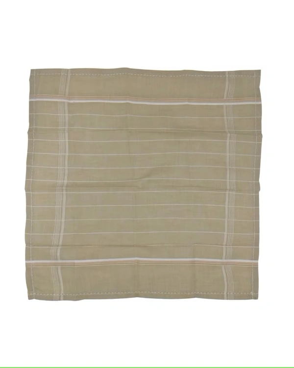 Mens Cotton Mix Color Handkerchief (12 Pieces In One Pack) - 44*44 cm, 12