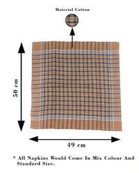 Mens Cotton Mix Color Handkerchief (12 Pieces In One Pack) - 50*49 cm, 12