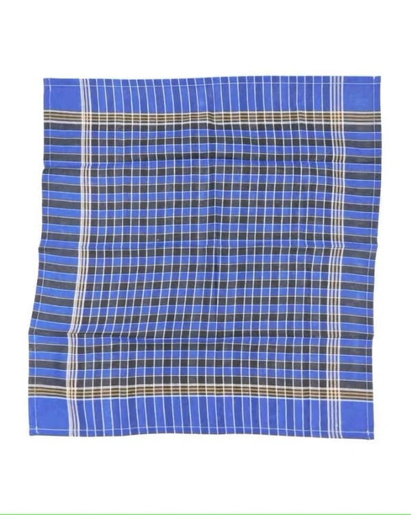 Mens Cotton Mix Color Handkerchief (12 Pieces In One Pack) - 50*49 cm, 12