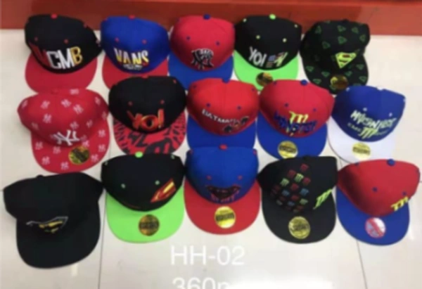 Mens Embrodary Pure Cotton  Material Hip Hop Cap  Color - Mix  Color Pack  Fitting - Snapback - 120