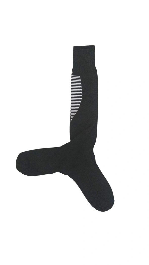 Mens Football Socks Black Color Pack Of 6 Pairs - 12