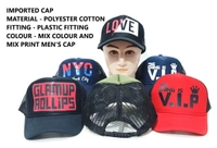 Men�S Imported Cap Material - Polyester Cotton Fitting - Plastic Fitting Colour - Mix Colour And Mix Print Men'S Cap - 12