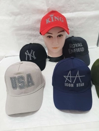 Mens  Indian Flaxi Fit Rubber Print Cap  Color - Mix Color Pack  Fitting - Steel Buckle - 12