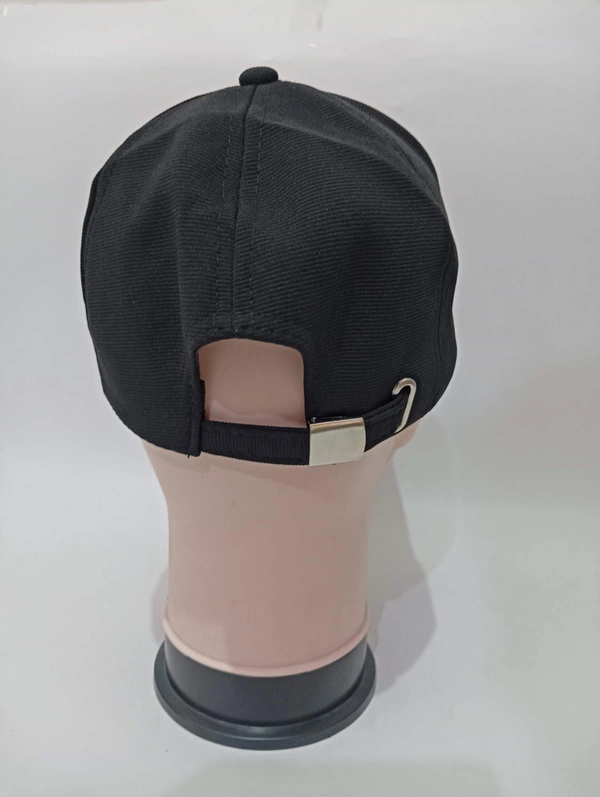 Mens Indian Flaxi Fit Rubber Printed Logo Caps Color - Black Color Pack Fitting - Buckle - 12