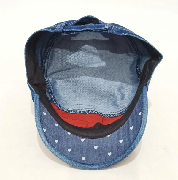 Mens Jeans Cotton Short Logo Cap Color - Blue Fitting - Velcro - 12