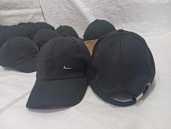 Mens Metal Logo Flaxifit Caps Colour Black Feeting Steel Buckle - 24