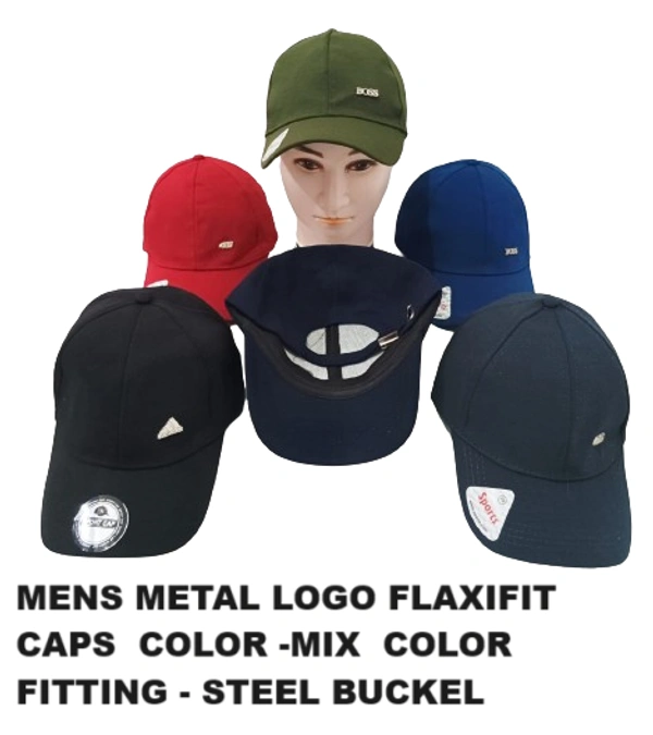 Mens Metal Logo Flaxifit Capscolour Mix Feeting Steel Buckle - 120