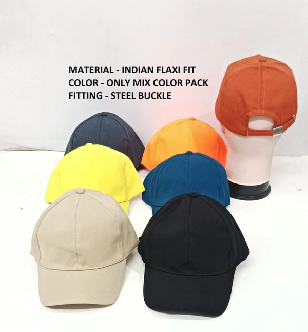 Mens Mix Color Cap Material - Indian Flaxi Fit Color - Mix Color Pack Fitting - Steel Buckle - 12