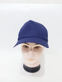 Mens Plain Blue Color Long Cotton Cap - 12