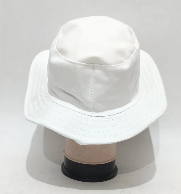 Mens Round Umpire/Sports Cap Color- White Only Material - Cotton - 12