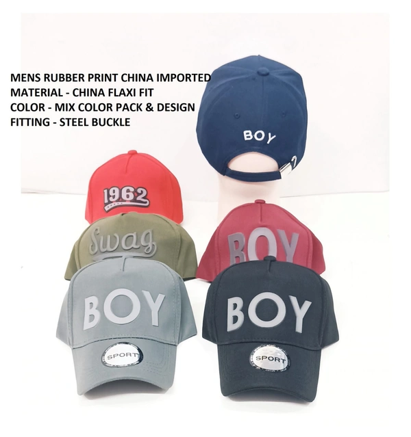 Mens Rubber Print China Imported Material - China Flaxi Fit  Color - Mix Color Pack & Design Fitting - Steel Buckle - 12