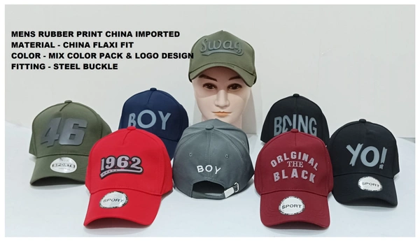 Mens Rubber Print China Imported Material - China Flaxi Fit  Color - Mix Color Pack & Logo Design Fitting - Steel Buckle - 12