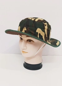 Mens Umpire Style Cap Material - Cotton Color - Camouflage Fitting - Elastic - 12