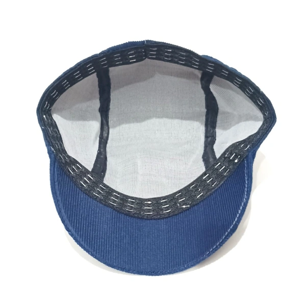 Mens Velevt Golf Style Cap Material - Indian Velvet Color - Mix Color Pack Fitting - Elastic - 120