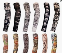 Printed Tattoo Arm Sleeves For Dust And Pollution Protection -(Multicolur) Pack - 12