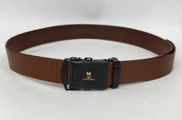 Pu Leather Brown Colour Belt Strap Length 48 Inches Length And Width 35 Mm - 12