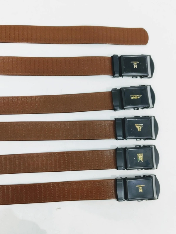 Pu Leather Brown Colour Belt Strap Length 48 Inches Length And Width 35 Mm - 12