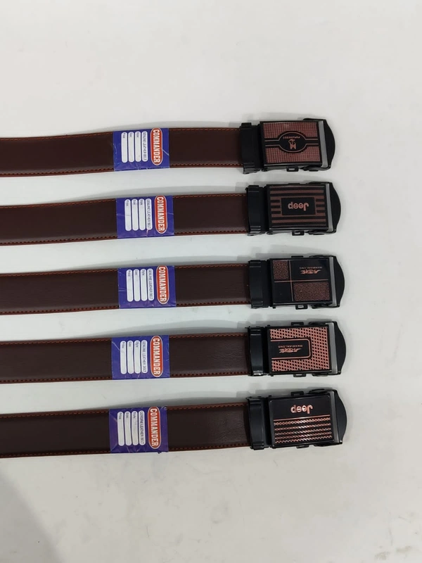 Pu Leather Material Brown Color Belt Strap Length 48 Inches Length And Width 35 Mm - 6