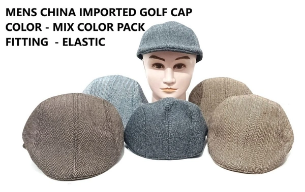 Rr Design Golf/Flat Cap For Men/Gatsby Newsboy Hat Cap For Men - 12