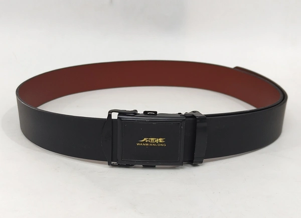 Synthetic Leather Black Colour Belt Strap Length 48 Inches Length And Width 35 Mm - 12