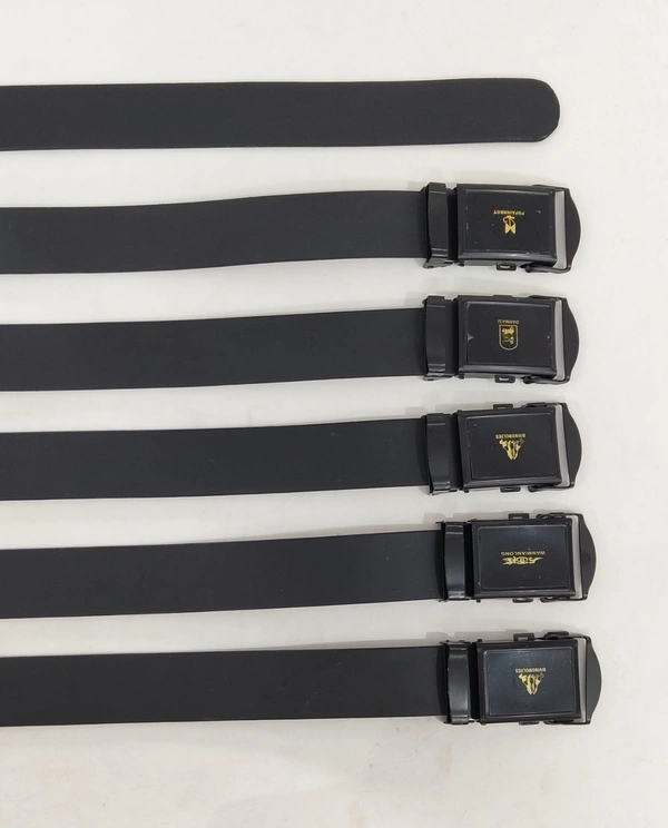 Synthetic Leather Black Colour Belt Strap Length 48 Inches Length And Width 35 Mm - 12