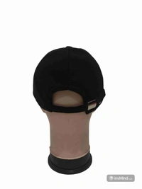 MENS INDIAN FLAXI FIT RUBBER PRINTED LOGO CAPS COLOR - BLACK COLOR PACK FITTING - BUCKLE - FREE, 12