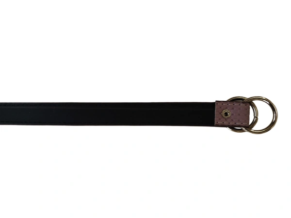 KIDS PU LEATHER  MATERIAL DOUBLE RING BUCKLE MIX COLOR BELT SIZE-(40 INCH LENGTH,20MM WIDTH) - SIZE-(40 INCH LENGTH,20MM WIDTH), 12