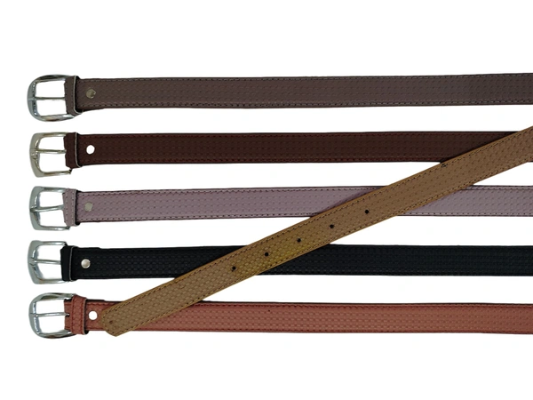 KIDS PU LEATHER  KANTA  BUCKLE MIX COLOR BELT SIZE-(40 INCH LENGTH,30MM WIDTH) - SIZE-(40 INCH LENGTH,30MM WIDTH), 12