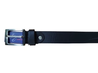 35MM MEN'S GENUINE LEATHER BLACK COLOR BELT SIZE-42-52(6 SIZE) - FREE SIZE, 6