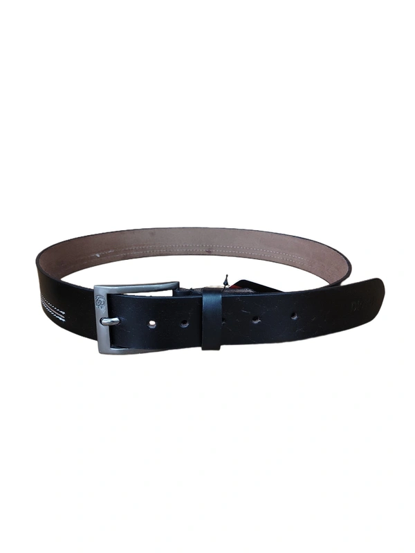 40 MM MEN'S GENUINE LEATHER BLACK COLOR BELT SIZE-42-52(6 SIZE) - FREE SIZE, 6