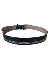 40 MM MEN'S GENUINE LEATHER BLACK COLOR BELT SIZE-42-52(6 SIZE) - FREE SIZE, 6