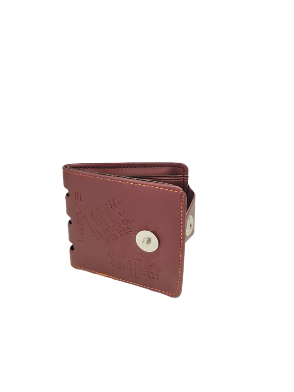 MENS 2 FOLD MIX COLOR PU LEATHER WALLET - FREE, 6