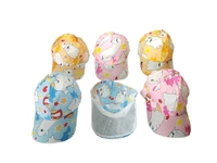 KIDS MIX PRINTED DESIGN COTTON CAPS  FITTING -VELCRO  - SMALL, 6